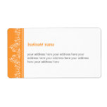 Retro Damask Filigree Side Elegant Orange 3