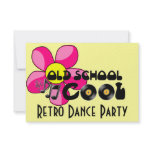 Retro Dance Party - Old School Cool Vinyl Records Custom Invitations