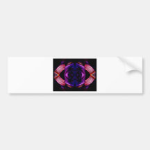Retro Deco Urban Futurism CricketDiane Bumper Sticker