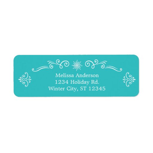 Retro Decorative Address Label Zazzle