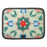 Retro Decorative Floral Russian Pattern Pink Green Folio Planners