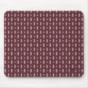 Retro Design Beaded Curtain Brown mousepads