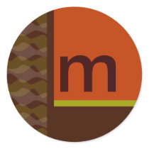 Retro design customizable stickers