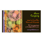Retro design profile cards business card