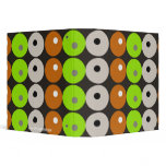 Retro Designer Dots & Circles Funky Pattern binders