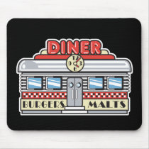retro diner design mousepads by doonidesigns retro diner design mousepads