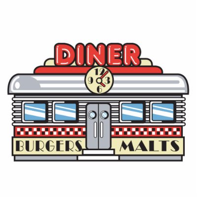 retro diner design photo cutout by doonidesigns