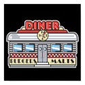 retro diner design posters