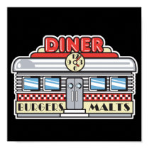 retro diner design posters by doonidesigns retro diner design posters