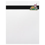 retro diner fast food meal letterhead template