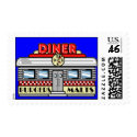 Retro Diner Postage postage