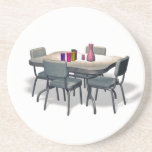 Retro Diner table and chairs Coaster