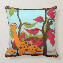 Retro Dinosaurs Pillow pillows