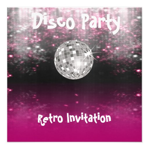 Retro Disco Party invitation