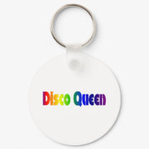 Retro Disco Queen 80s Keychain by angela65 Retro Disco Queen 80s Keychain