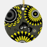 Retro Distressed Floral Pattern Double-Side Ornaments