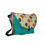 Retro Distressed Rainbow Polka-dots Messenger Bag messenger bags