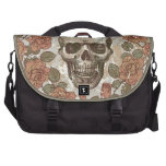 Retro distressed skull artwork. commuter bags