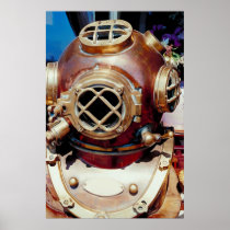 Retro Diving Gear Print