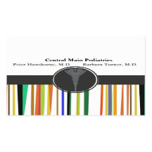 Retro Doctor Pediatrics Appointment Business Cards