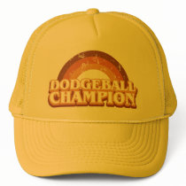 Retro Dodgeball Champion Trucker Hat