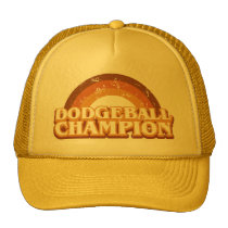 Retro Dodgeball Champion Trucker Hat hats