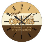 Retro Don't Touch The Cookies Round Wall Clock