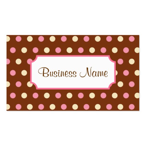 Retro Dot Business Card (front side)