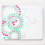 Retro Dot Flowers2 Mousepad