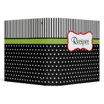 Retro Dot Recipe Binder