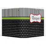 Retro Dot Recipe Binder