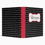 Retro Dot Recipe Binder