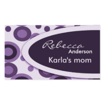 Retro Dots Mommy  Calling Cards Business Cards