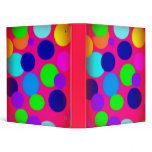 Retro Dots Neon Avery Binder