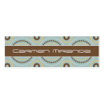 Retro Dots Skinny Card Business Card Templates
