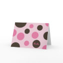 Retro Dots Thank You Card (Blank) by teeboutique Retro Dots Thank You Card (Blank)