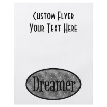 Retro Dreamer Star Logo - B&W Custom Flyer