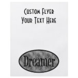 Retro Dreamer Star Logo - B&W flyers