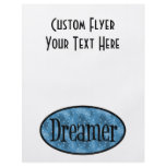 Retro Dreamer Star Logo - Blue flyers