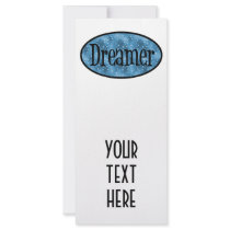 Retro Dreamer Star Logo - Blue Custom Rack Card
