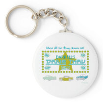 Retro Drive-Thru Diner (green) Keychain