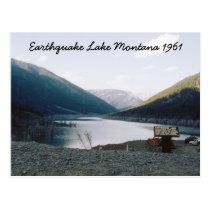 Retro Earthquake Lake Montana 1961 Postard postcards