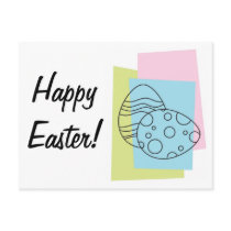 Retro Easter Eggs postcards