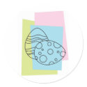 Retro Easter Eggs stickers by fantasian_angel Retro Easter Eggs stickers