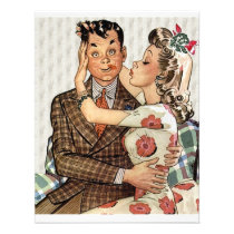 Retro Engagement Dinner invitations