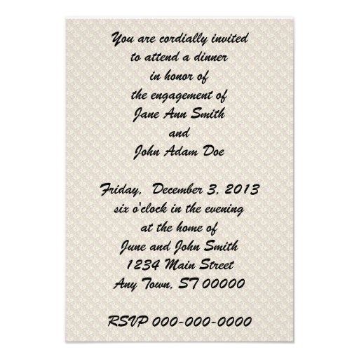 Retro Engagement Dinner V2 Personalized Invite