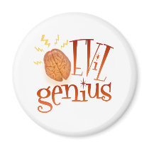 Retro Evil Genius Refrigerator Magnets