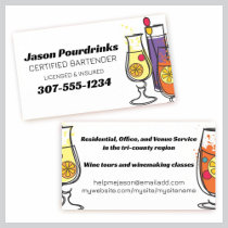 retro exotic drinks party planner bartender busine business cards by chefcateringbizcards retro exotic drinks party planner bartender busine business cards