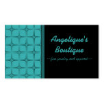 Retro Fabulous Business Card, Turquoise