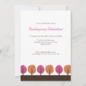 Retro Fall Trees | Thanksgiving Invitation